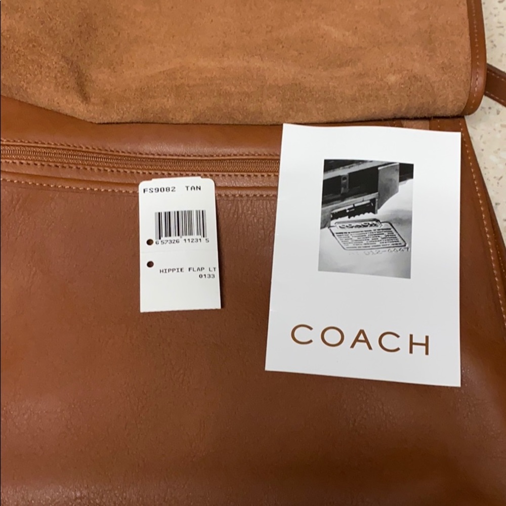 Vintage Coach Hippie Flap Leather Crossbody Bag - Picture 10 of 10